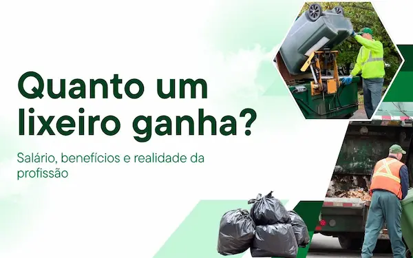 Green and White Modern Residential Trash Pickup Services Banner