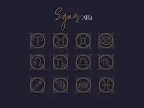 Post de instagram signos astrologicos escuro