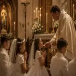 Missa de Primeira Eucaristia: Preces, Comentários e Modelo Completo