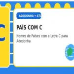 País com C: Nomes de Países com a Letra C para Adedonha