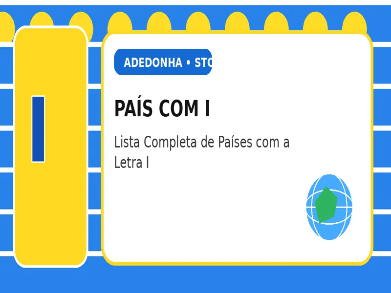 País com I: Lista Completa de Países com a Letra I 25 País com I: Lista Completa de Países com a Letra I