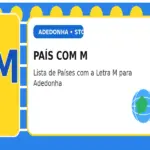 País com M: Lista de Países com a Letra M para Adedonha