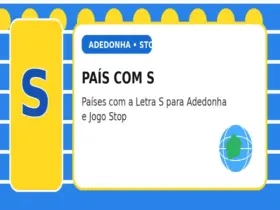 País com S: Países com a Letra S para Adedonha e Jogo Stop