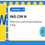 País com W: Países com a Letra W para Adedonha e Stop