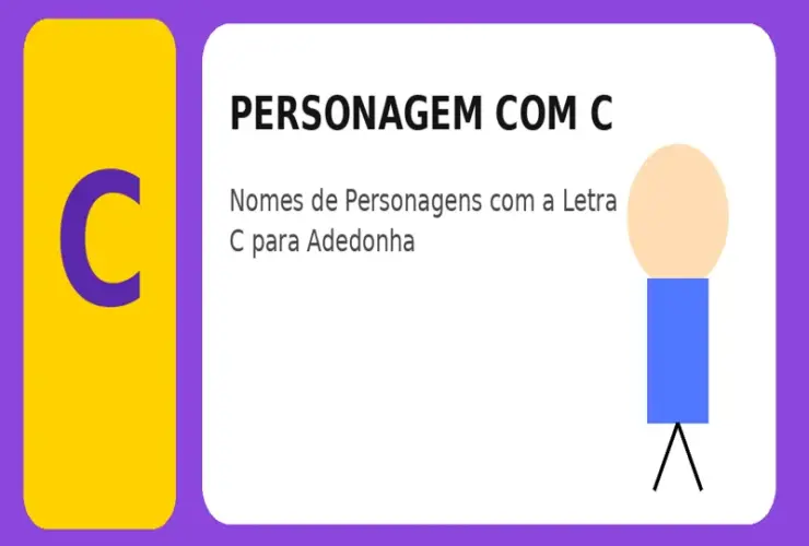 Personagem com C: Nomes de Personagens com a Letra C para Adedonha