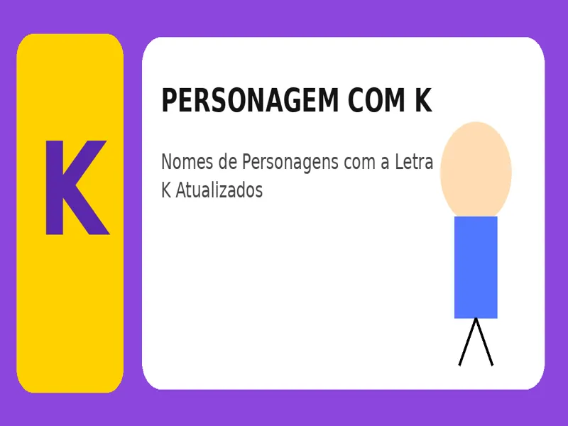 Personagem com K: Nomes de Personagens com a Letra K Atualizados 25 Personagem com K: Nomes de Personagens com a Letra K Atualizados