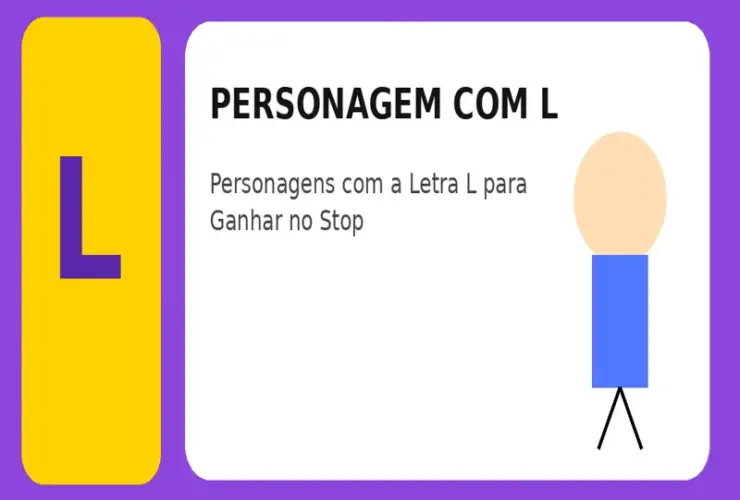 Personagem com L: Personagens com a Letra L para Ganhar no Stop