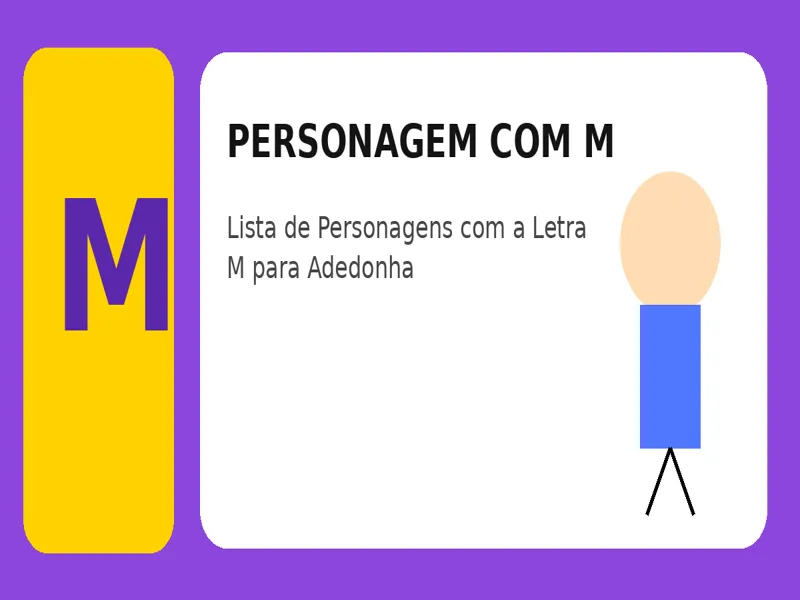 Personagem com M: Lista de Personagens com a Letra M para Adedonha