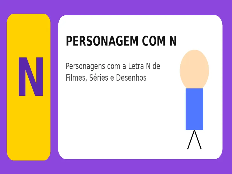 Personagem com N: Personagens com a Letra N de Filmes, Séries e Desenhos 25 Personagem com N: Personagens com a Letra N de Filmes, Séries e Desenhos